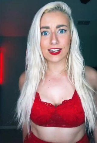 Hot Alexandria Knight in Red Bra