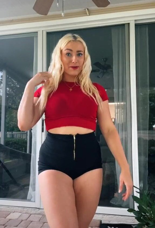 1. Beautiful Alexandria Knight in Sexy Black Shorts