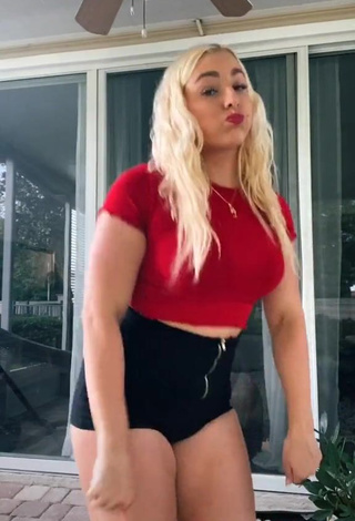 2. Beautiful Alexandria Knight in Sexy Black Shorts