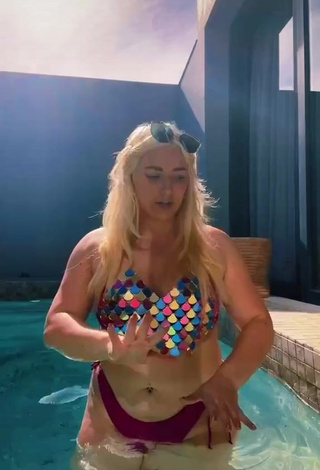 3. Captivating Alexandria Knight in Bikini at the Swimming Pool