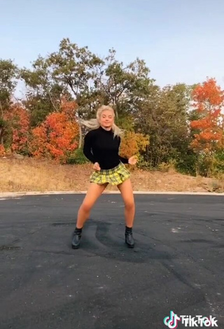 Breathtaking Altasweet in Skirt in a Street while doing Dance