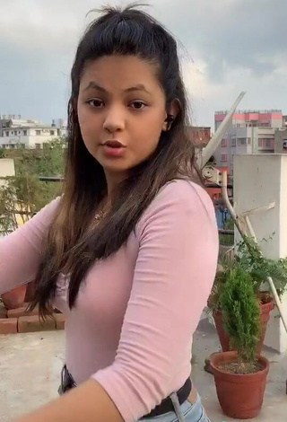 Irresistible Aneesah Ukani in Pink Bodysuit