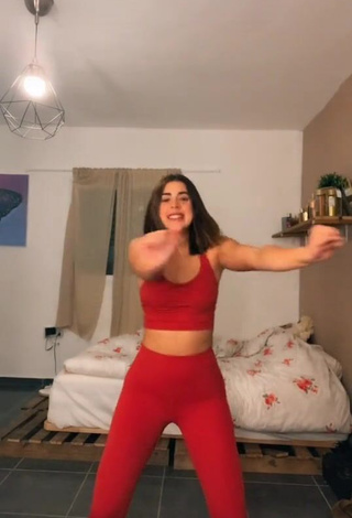 3. Erotic Angel Baranes in Red Leggings