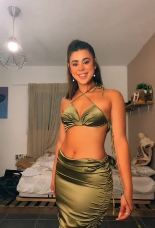 Erotic Angel Baranes in Olive Hot Top