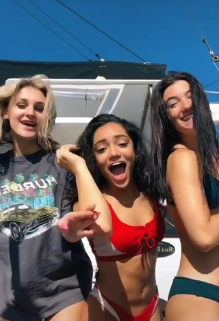 1. Sweet Avani Gregg in Cute Bikini on a Boat