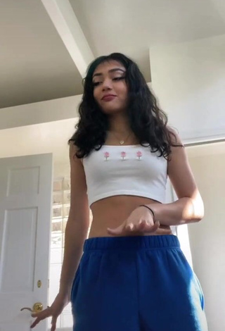 3. Cute Avani Gregg in White Crop Top