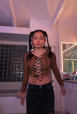 1. Erotic Avani Gregg in Brown Crop Top