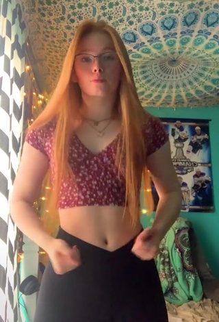 Really Cute Bailey Hurley in Checkered Crop Top