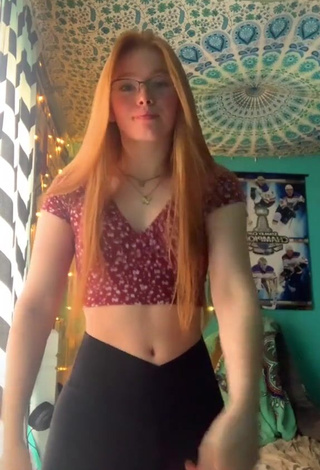 3. Really Cute Bailey Hurley in Checkered Crop Top