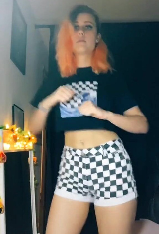 1. Erotic Brooklyn Jade in Checkered Crop Top