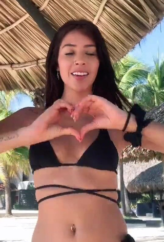 3. Alexia García in Inviting Black Bikini at the Beach