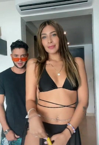 1. Alluring Alexia García in Erotic Black Bikini