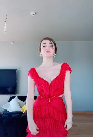 Erotic Ece in Red Dress