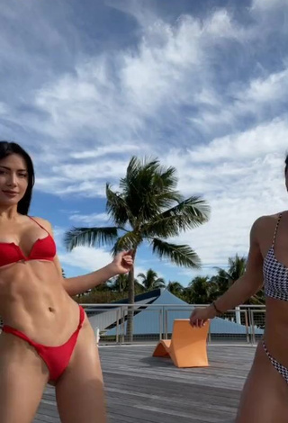 1. Fine Georgina Mazzeo Shows Cleavage in Sweet Bikini