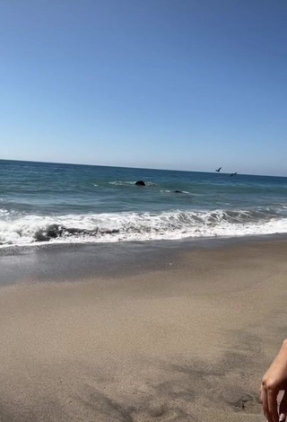 1. Wonderful Maddy Belle Shows Cleavage in Bikini at the Beach