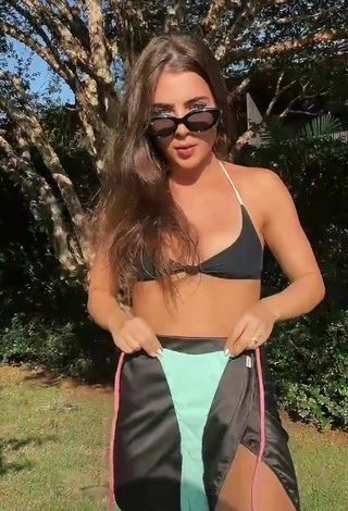 Irresistible Jade Picon in Black Bikini Top