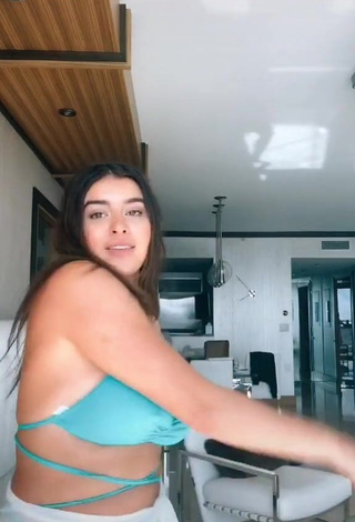 2. Irresistible Kalani Hilliker Shows Cleavage in Blue Bikini Top and Bouncing Boobs