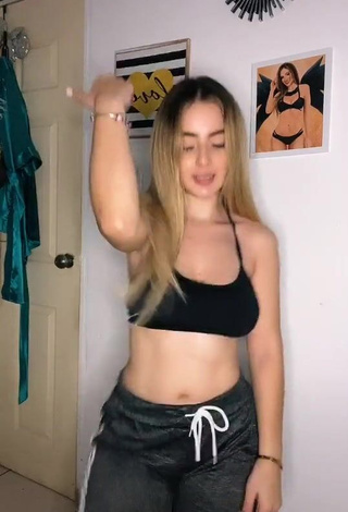 3. Sexy Nicolle Figueroa in Black Crop Top