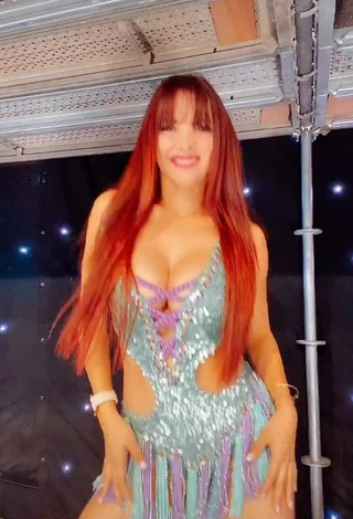 1. Irresistible Rosángela Espinoza Shows Cleavage in Dress