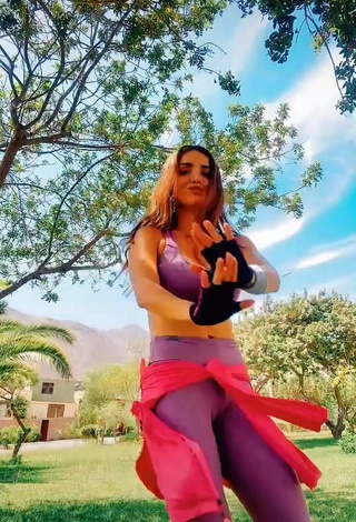 2. Erotic Rosángela Espinoza in Purple Leggings