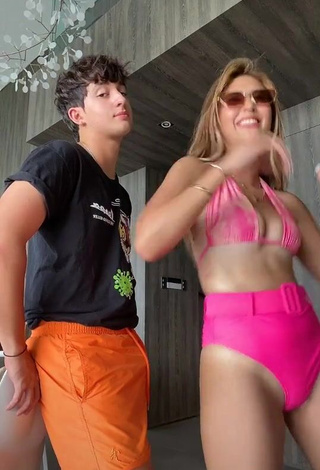 Erotic Sofia Andres Shows Cleavage in Firefly Rose Bikini and Bouncing Boobs