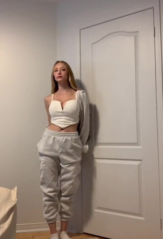 1. Sweetie Sophia Diamond in White Crop Top