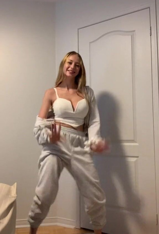 3. Sweetie Sophia Diamond in White Crop Top