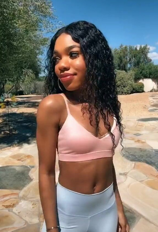 1. Irresistible Teala Dunn in Grey Leggings