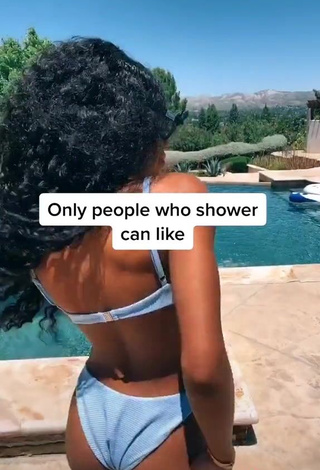 3. Sensual Teala Dunn in Blue Bikini at the Pool