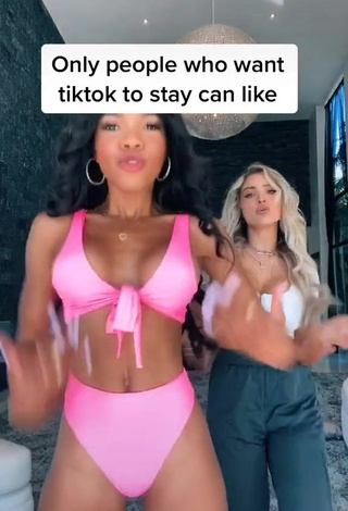 Hot Teala Dunn Shows Cleavage and Bouncing Tits