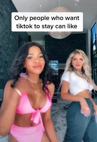 3. Hot Teala Dunn Shows Cleavage and Bouncing Tits