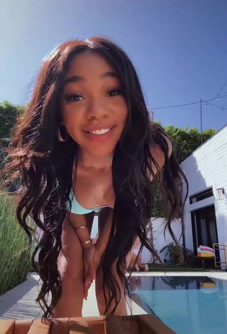 3. Adorable Teala Dunn Shows Butt at the Swimming Pool