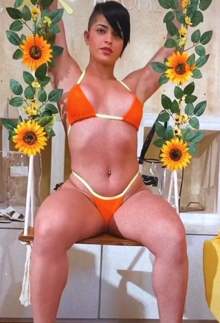 1. Irresistible Yanne in Orange Bikini