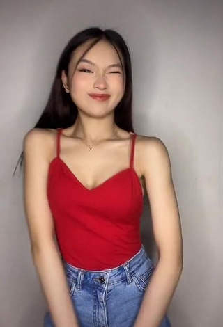 1. Erotic Angelic Sakura in Red Top