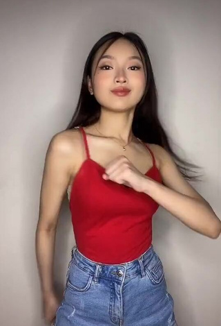 Erotic Angelic Sakura in Red Top