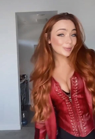 1. Adorable Caitlin Christine Shows Cleavage