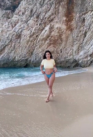 1. Erotic Duygu Aycan in Crop Top at the Beach