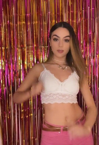 1. Erotic Fernanda Rivas in White Crop Top