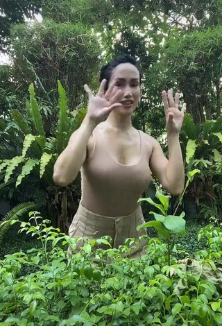 1. Erotic Ina Raymundo Shows Cleavage in Beige Top and Bouncing Boobs