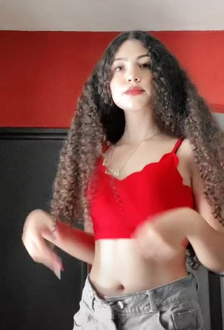 2. Erotic Karen Os in Red Crop Top