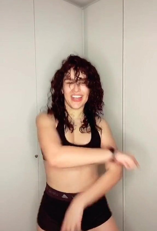 2. Erotic Kefera Buchmann in Black Sport Bra and Bouncing Boobs