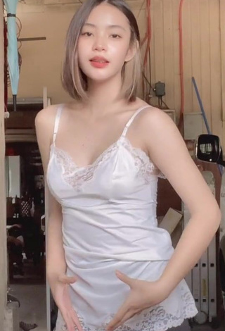 Erotic Khate Maekawa in White Dress