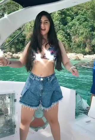 Hot Le Azevedo in Bikini Top on a Boat