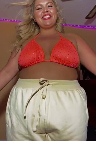 1. Fine Lexie Lemon in Sweet Orange Bikini Top and Bouncing Boobs