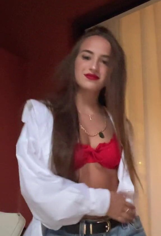 3. Hot Lidia Rauet in Red Bikini Top