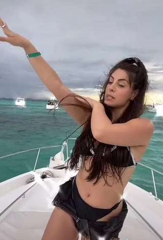 3. Cute Marina Ferrari in Bikini on a Boat