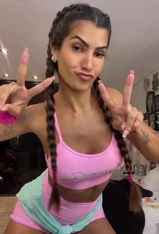 1. Hot Marina Ferrari in Pink Sport Bra