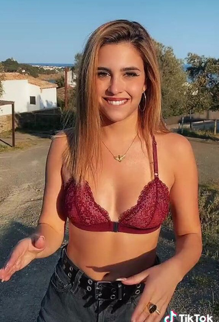 3. Captivating Victoria Caro in Red Bra