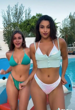 3. Hottie Victoria Caro in Bikini at the Pool and Bouncing Boobs