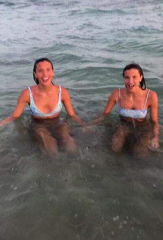 1. Erotic Elisa & Anna in Bikini at the Beach